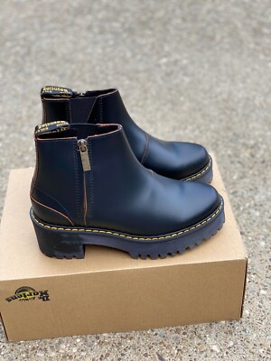 美品　Dr.Martens　ROMETTY II サイドゴア 24 厚底　茶芯 Rometty Women's Vintage Leather Platform Chelsea Boots in Burgundy