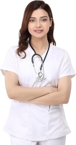 NY Threads Scrubs for Women V-Neck Nurse Scrub Top Women Workwear - Picture 41 of 68
