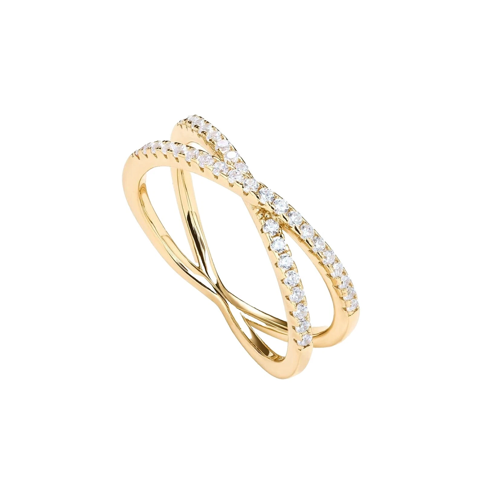 Yellow Gold Plated 6 Ring Fashion Rings