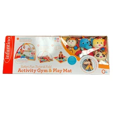 Infantino Safari Activity Gym & Play Mat Includes Developmental Activity Toys