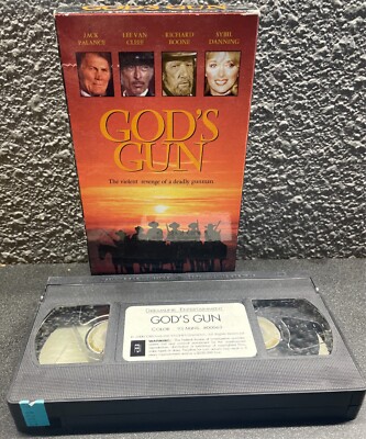 Gods Gun Vintage VHS Western Lee Van Cleef Jack Palance Richard Boon Sybil Leif