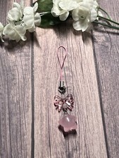Pink Star Mobile Cell Phone Charm