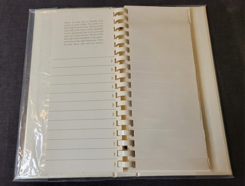 Photo Album Vintage Hallmark Keepsake Embossed White 1984 Made USA Boxed NOS - Picture 5 of 5