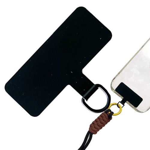 2pcs Phone Lanyard Patch-Cellphone Strap Tether Tab Phone Strap Parts Black - Photo 3 sur 10