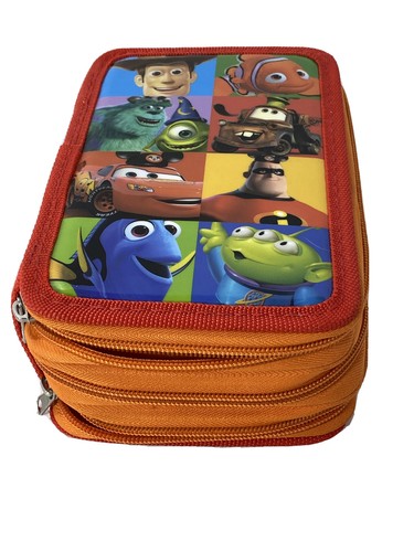 Disney Parks Pixar Movies Pencil Case School Set Art Supplies Unused Complete