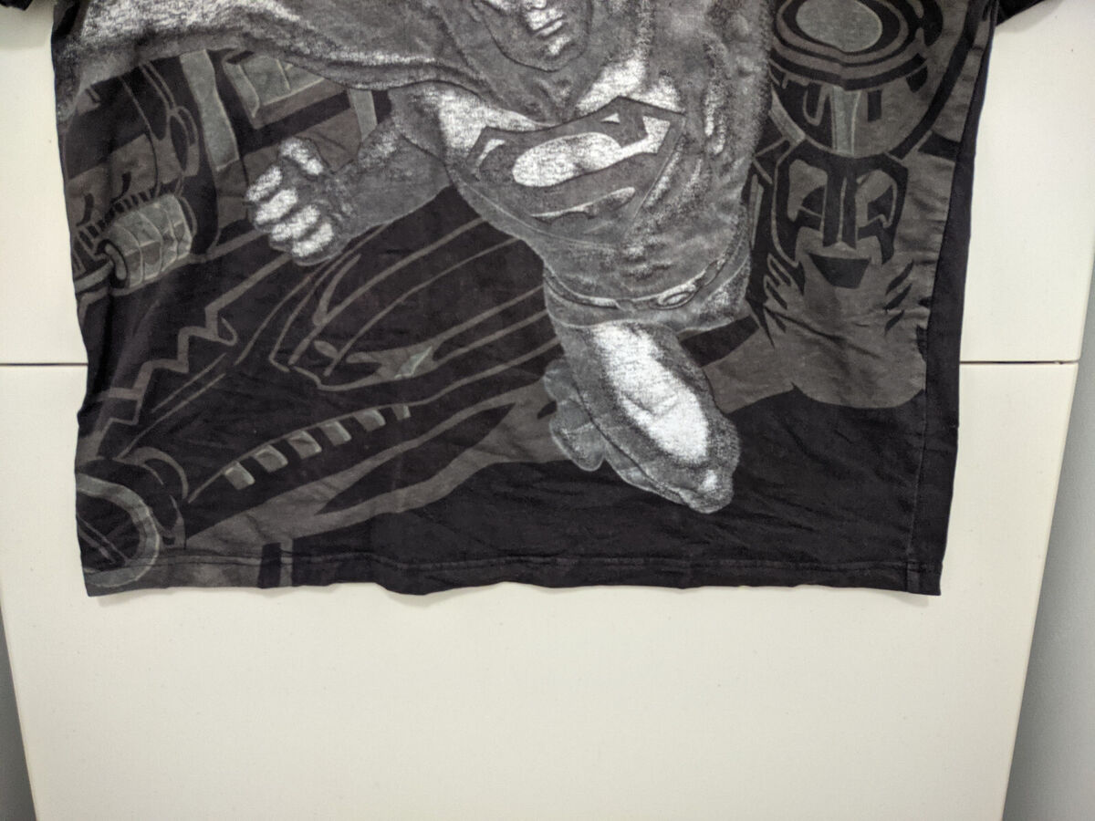 Lot 29 Shirt Mens XL Black Superman Graphic Tee AOP Crewneck Lot 29 Shirt Mens XL Black Superman Graphic Tee AOP Crewneck