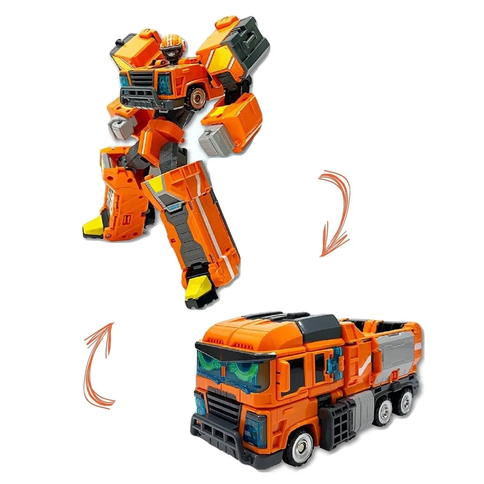 Metal Cardbot Mega Trucker Korean Truck Car Transforming Action Figure Robot - Image 2 of 4