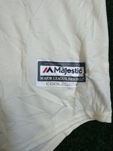 San Francisco Giants Majestic Official Cool Base Jersey - Tan S - Picture 4 of 8