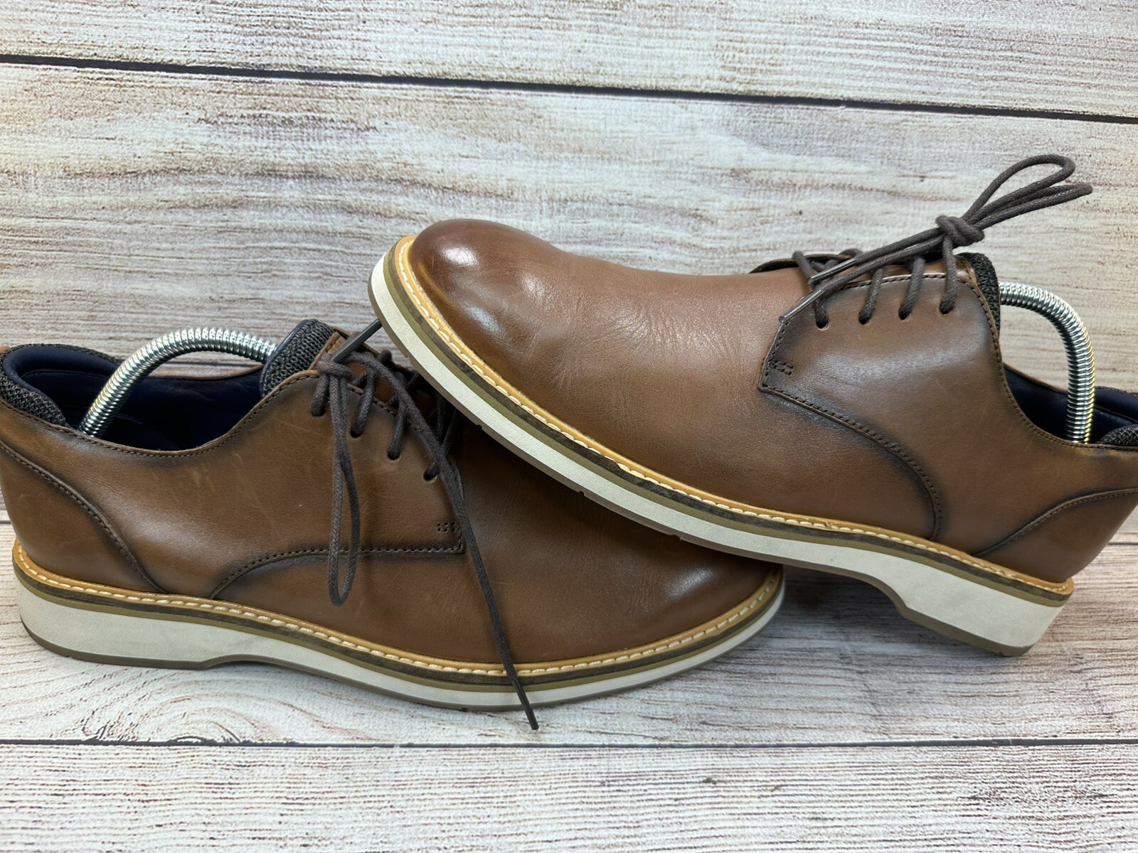 SAOLA Scarpe derby Cole Haan Osborn Grand Plain Toe US 9 5 M Oxford pelle marrone britannico