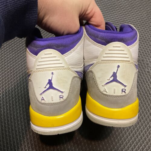 Nike Air Jordan Legacy 312 Lakers White Purple Gold AV3922-157 Size 10.5 - Picture 9 of 14