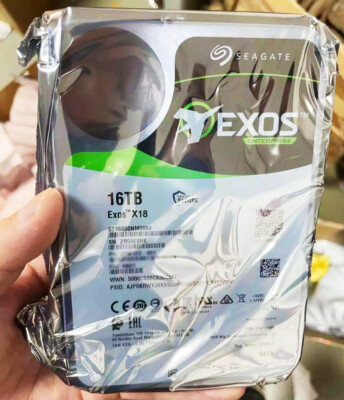 Seagate Exos 16TB Enterprise HDD X18 SATA 512e/4Kn 7200RPM Seagate Exos 16TB Enterprise HDD X18 SATA 512e/4Kn 7200RPM