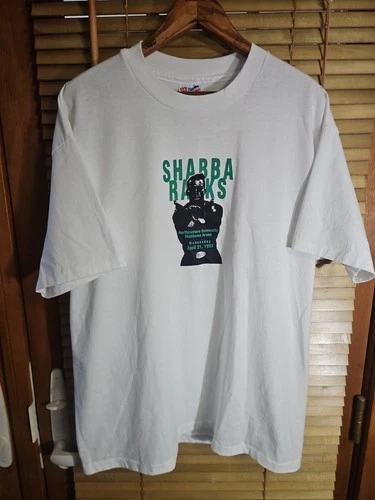 90s Shabba Ranks Reggae Concert Rap Tee T Shirt 1990s vintage concert t-shirt, vintage, size XL, single stitch, B+ condition