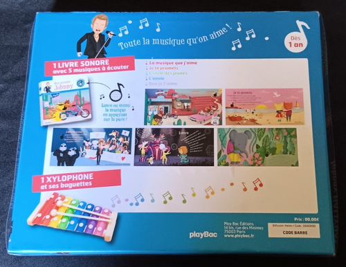 Johnny Hallyday - Mon 1er coffret Johnny - Xylophone, livre musical - - 第 2/5 張圖片