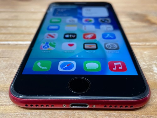Apple iPhone SE 2nd Gen. - 64GB - RED (Unlocked) A2275 - Works - Cracked Glass - Picture 9 of 9