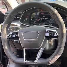 DIY Hand nähen Leder Lenkrad Lenkradbezu für Audi A6 C8/4K S6 A8 D5/4N S8 A7