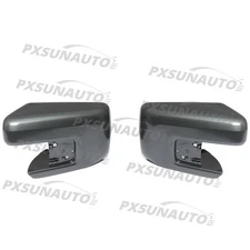 Pair Side Mirror Cover Replacement Metallic Gray For Ford F150 F-150 2021-2025