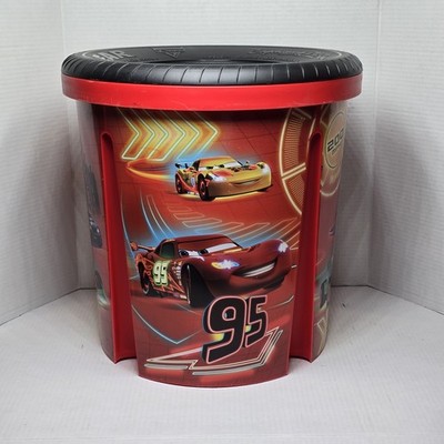 Curver Disney Pixar Cars 45L Lightning McQueen Large Storage Bin Red W/ Lid