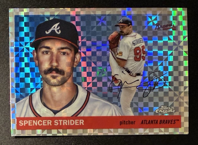 2025 Topps Chrome Platinum Spencer Strider #148 X-Fractor (OP1)
