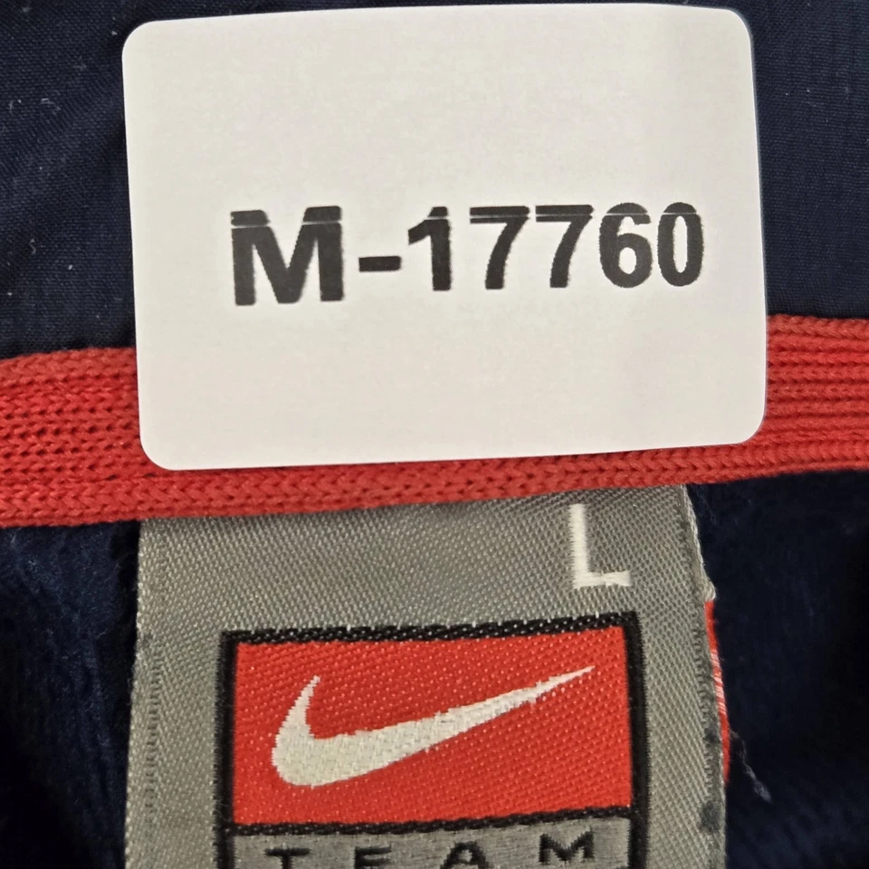 复古 Fresno State Bulldogs 男式夹克 L 海军蓝刺绣耐克风衣 — 第 2/4 张图片