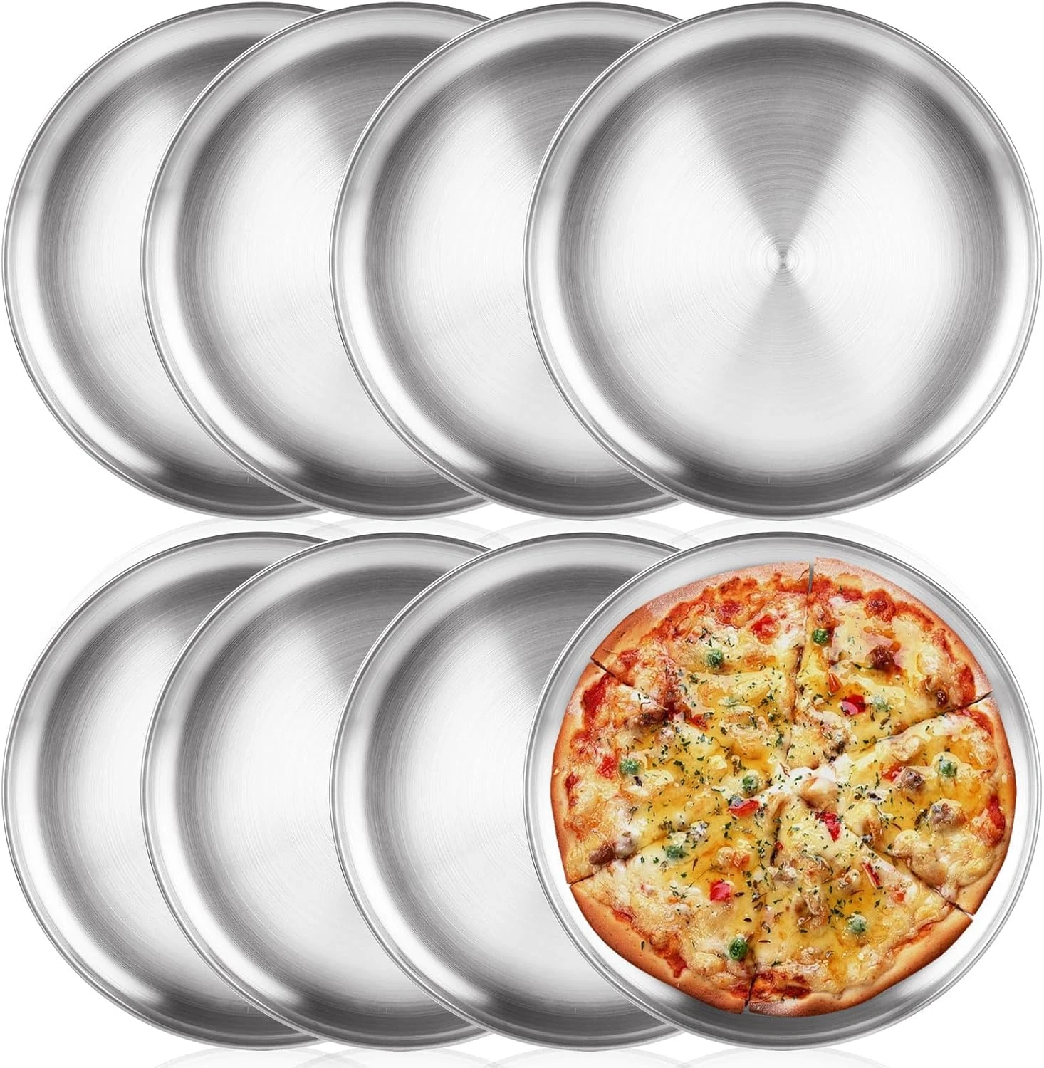 AKOLAFE 8 Pack Personal Pizza Pans 8 Inch Pizza Pans Stainless Steel Pizza Pan S
Opens in a new wind