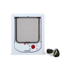 Cat Mate 4-Way-Locking Electromagnetic Cat Flap 254 - Exclusive Entry Colla...