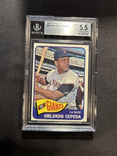 1965 topps #360 Orlando Cepeda grade 5.5