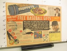 newspaper ad 1936 BABE RUTH Quaker cereal box baseball ring fob cap premium MUF