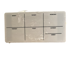 Acrylic Magnetic Dry Erase Weekly Calendar Planner Fridge Organizer NEW
