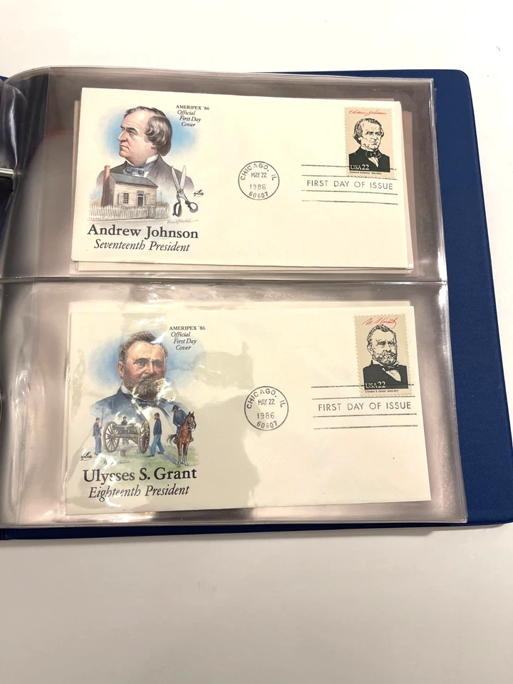 1986-PRESIDENTS OF THE UNITED STATES-AMERIPEX 34 OFFICIAL FIRST DAY COVERS (#3) - Image 2 of 4