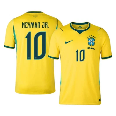 Maillot Brésil Jaune Neymar Neuf 2026 Tailles S M | Stock FR Rapide ⭐⭐ - Photo 1/4