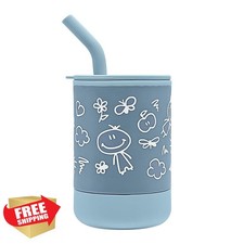 XccMe Silicone Baby Cups Blue Boy 5 oz