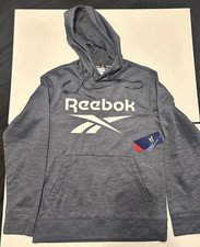 NWT Reebok Edurance Pullover Hoodie Men's Size Small Sweatshirt Ebony Heather