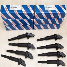 8x OEM BOSCH Ignition Coil Set W/ Connector Boot For BMW 5 6 7 x5 x6 0221504470