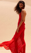 Lotus Slip Dress Red  Size 8 Au / 4 US / Small / 100% Authentic