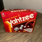 Vintage 1982 Yahtzee Game Milton Bradley Complete Dice Cup Chips Some Scorecards