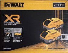 New DeWalt XR POWERPACK 20V 8ah Battery 2 Pack DCB2108-2 Sealed Box