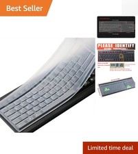 Durable Clear Keyboard Cover - Eco-Friendly Silicone Skin for Standard Keyboards