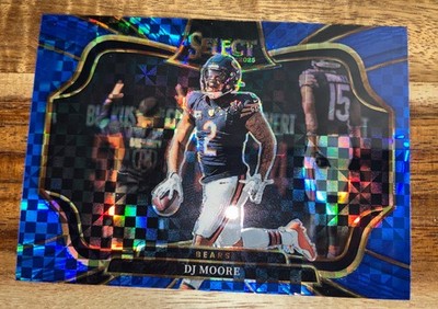 2025 DJ MOORE Select Field Level Blue /75 #474 Bears Bills Star WR RARE