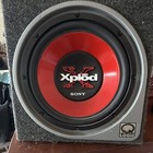 Sony Xplod 12” Subwoofer with custom box and 250W 2/1 Channel Amp
