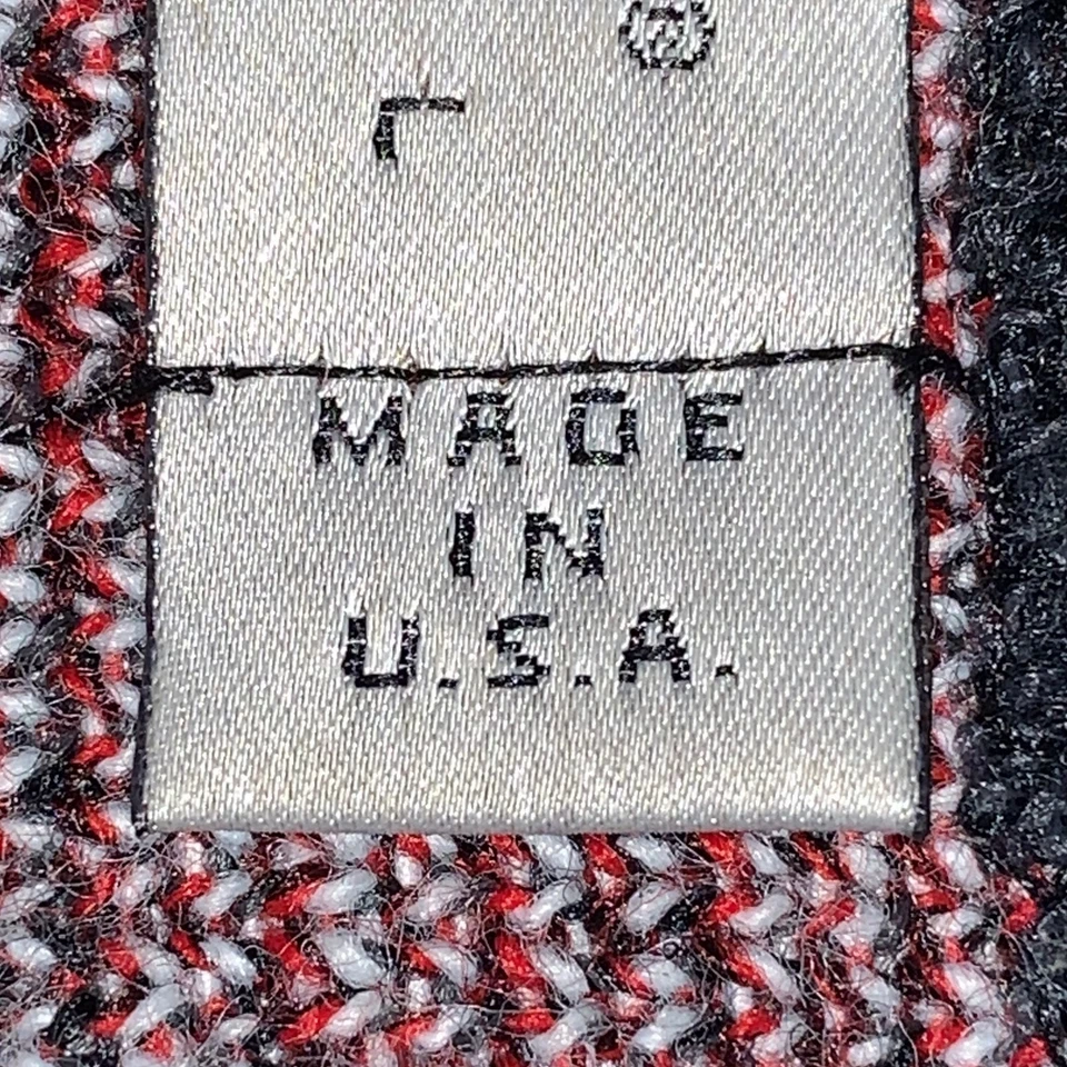 Vtg Jantzen 90's Men's Size L Multicolor Geometric Grandpa Sweater Made in USA - Image 4 of 4