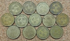 13 Different Old British Hong Kong 10 Cent Coins 1948-1965 Vintage World Foreign