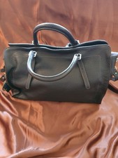 GIANNI CHIARINI Leder-Handtasche • Dunkelbraun • Made in Italy • NEU