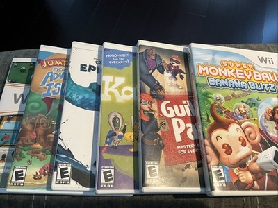 Wii Lot Guilty Party, Monkey Ball, Kabookii, Epic Mickey, Adventure Island,Play