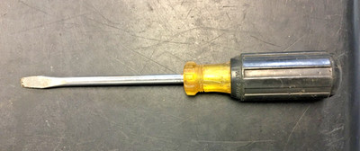 BRIDGEPORT Pat. 2871899, Cushion Grip Screwdriver #1 FLATHEAD 5-3/4'', USA