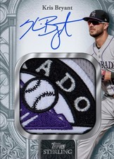 2025 Topps Sterling Splendor KRIS BRYANT RARE JUMBO PATCH COLORADO DIGITAL CARD
