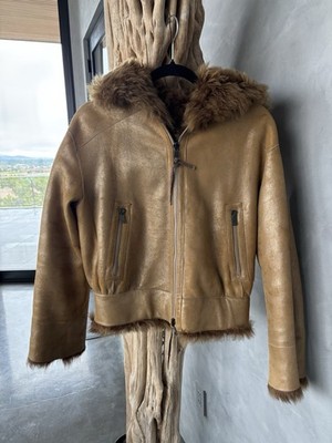 BRUNELLO CUCINELLI Sheepskin Reversible  Jacket Women's Size IT38/US2 $16,700