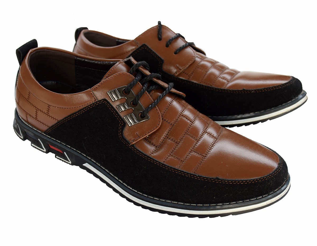 SAOLA Scarpe eleganti Gatsby Oxford Derby marrone e nero da uomo taglia 46 (12 US) stringate NUOVE