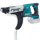 Makita DFR550Z solo Akku-Magazinschrauber blau/schwarz Softgrip, Überlastschutz