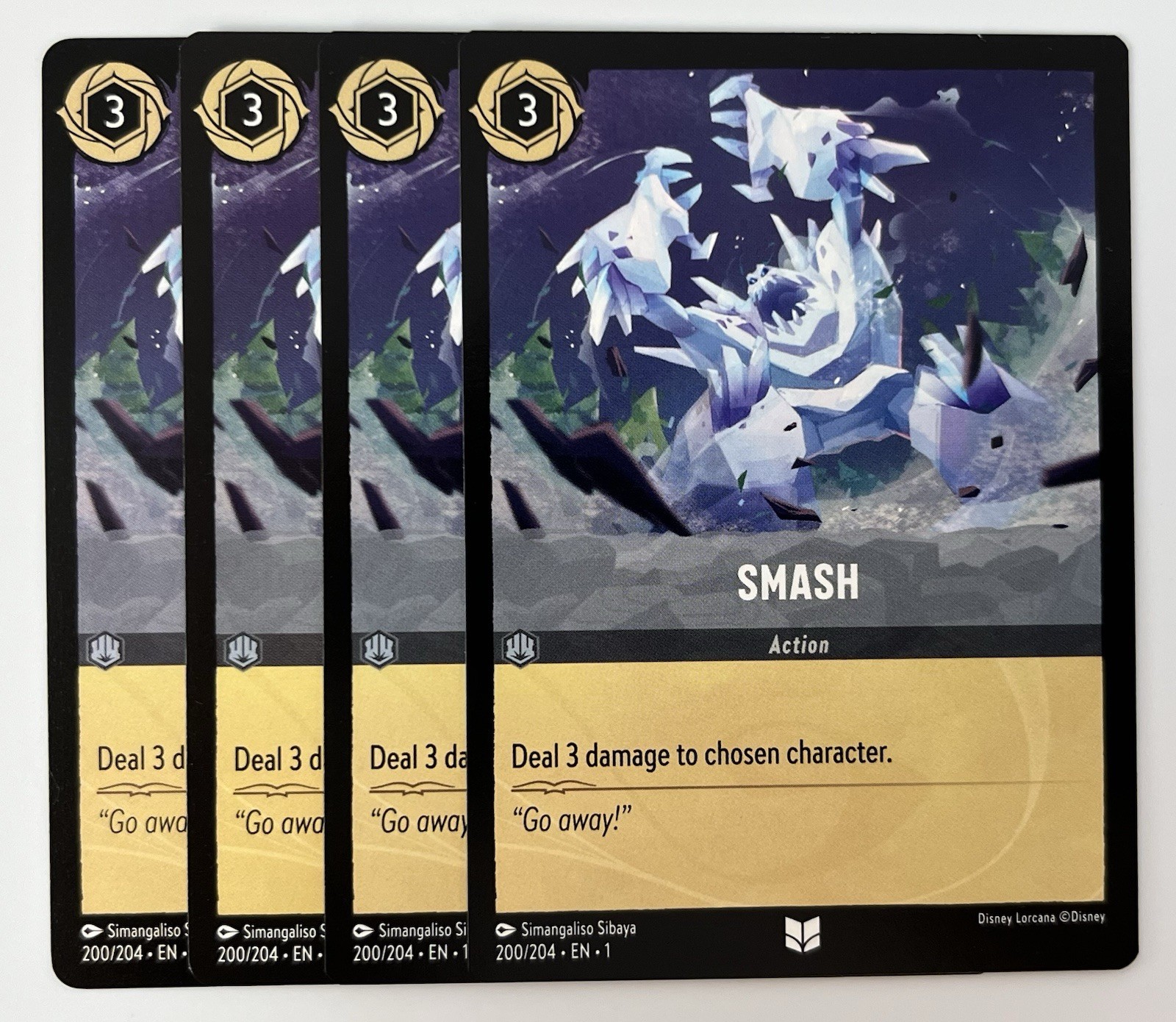 Disney Lorcana Smash 200/204 4X First Chapter Frozen NM Combined Ship