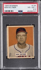 1949 BOWMAN #125 KEN KELTNER PSA 4.5